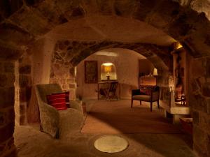 A seating area at Argos in Cappadocia