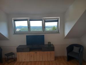 TV a/nebo společenská místnost v ubytování Haus Panorama