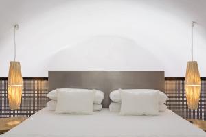 Posteľ alebo postele v izbe v ubytovaní Art Hotel Santorini