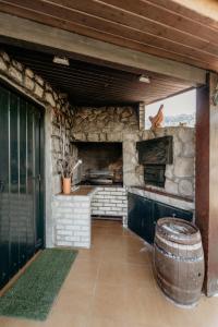 Grillfaciliteterne i feriehuset som gæsterne kan bruge