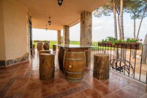 Balkón nebo terasa v ubytování Casa Rural en Bodega La posada de Vitis