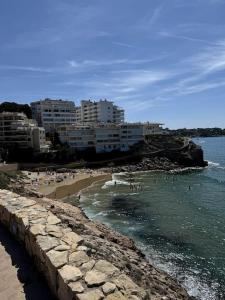 a group of people on a beach near the water at Premium Luxury Residence RITS in Salou