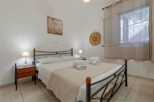 Postel nebo postele na pokoji v ubytování Villa Dante 162 in Corfu island