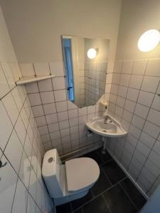 Bilik mandi di Folsted - Værelse 202 fri parkering