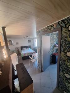 Postel nebo postele na pokoji v ubytování Chez Claire de lune