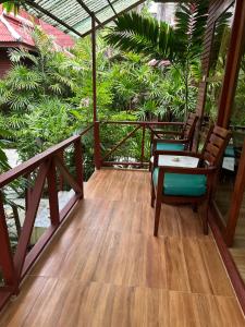 Balkón nebo terasa v ubytování Chaweng Bliss Bungalow