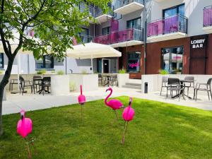 Budova, v ktorej sa apartmánový hotel nachádza
