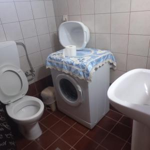 Koupelna v ubytování Central Rooms
