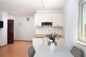 Η κουζίνα ή μικρή κουζίνα στο Apartmani twins