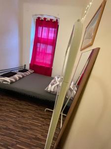 Postel nebo postele na pokoji v ubytování U6 Schöpfwerk Hostel 11