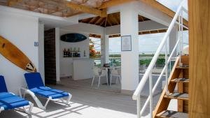 Rõdu või terrass majutusasutuses Hotel Capriccio Mare y Restaurante