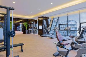 Fitnes oz. oprema za telovadbo v nastanitvi Wanda Realm Wuhan