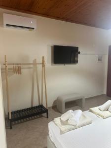 Postel nebo postele na pokoji v ubytování AB Apartments