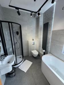 Kúpeľňa v ubytovaní Hotel Staropolska