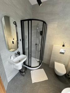 Kúpeľňa v ubytovaní Hotel Staropolska