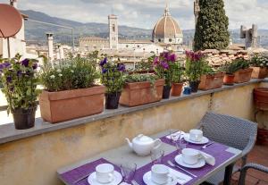 Balkón alebo terasa v ubytovaní Florence view apartment