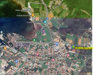 a map of a city with different attractions at Villa Sunce Funtana in Funtana