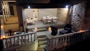 a view of a dining room with a table and chairs at Amoenus in Atessa