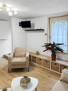 Μια τηλεόραση ή/και κέντρο ψυχαγωγίας στο Séjour Élégant à la Porte de Lille +26 φωτογραφίες
