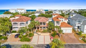 an aerial view of a residential neighborhood with houses at La Valencia Villas in Rosemary Beach