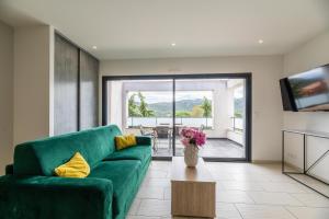 Posezení v ubytování Les Alizés Résidence & Spa
