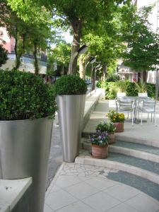 A garden outside Hotel Ali d'Oro