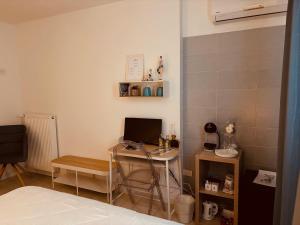 TV a/nebo společenská místnost v ubytování Apart Hotel Atlantic