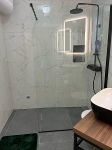 Koupelna v ubytování Apartments Ferguson