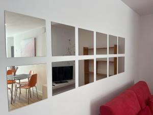 TV a/nebo společenská místnost v ubytování Finca Vistalpas