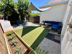 Zahrada ubytování T2 Les Garrigues