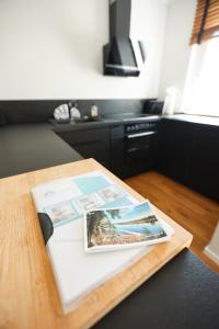 Η κουζίνα ή μικρή κουζίνα στο Apartment Alm View, im Oberharz