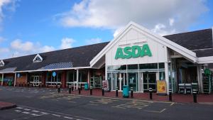 a asda store on the side of a street at The Welsh Space - Newly Renovated! in Pembroke Dock