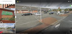 a group of pictures of a parking lot with cars at The Welsh Space - Newly Renovated! in Pembroke Dock