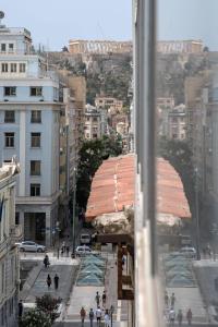 Γενική άποψη της πόλης Αθήνα ή θέα της πόλης από  αυτό το διαμέρισμα