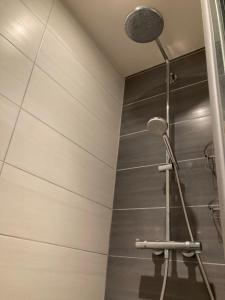 a shower with a shower head in a bathroom at Appartement T3 classé 3 étoiles in Bayonne +8 photos