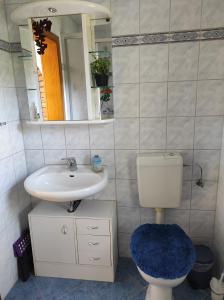 Koupelna v ubytování FeWo in Barth "Am Galgenberg 6"