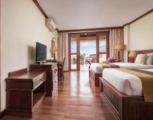 TV a/nebo společenská místnost v ubytování Angkor Paradise Hotel