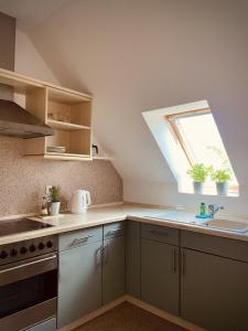 Kuchyň nebo kuchyňský kout v ubytování Fewo Sonnengelb - Fulgenhaus