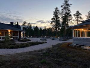 a building with a courtyard in front of it at HUNURIJÄRVI RESORT***** in Härmä +41 photos
