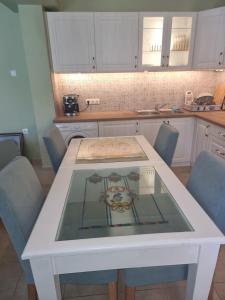Kuchyň nebo kuchyňský kout v ubytování Syneti Andros house