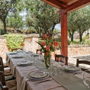A garden outside Borgo Santa Lucia