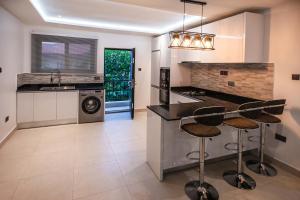 Η κουζίνα ή μικρή κουζίνα στο Stylish 2BR Apartment
