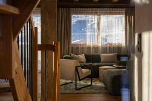 Χώρος καθιστικού στο Luf Lodges