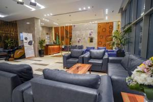 Χώρος καθιστικού στο Emaar Elite Hotel