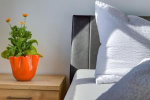Voodi või voodid majutusasutuse Linslhof Apt Quarz toas