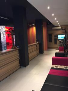 A seating area at Hotel Dunav