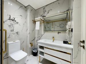 Koupelna v ubytování Hotel Sultan