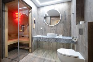 Koupelna v ubytování Hotel Jarzębata