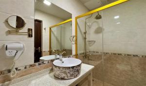 Koupelna v ubytování Hotel Sultan