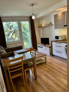 Kuchyň nebo kuchyňský kout v ubytování Apartmán Lúčky, Bojnice